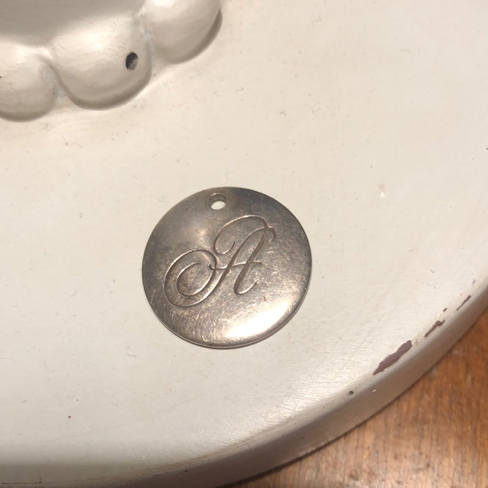 Tiffany’s A Monogram Charm for necklace